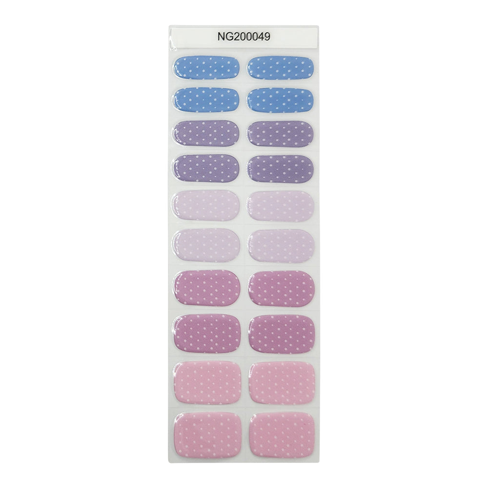 20PCS Semi-Cured Gel Nail Polish Strips - 049