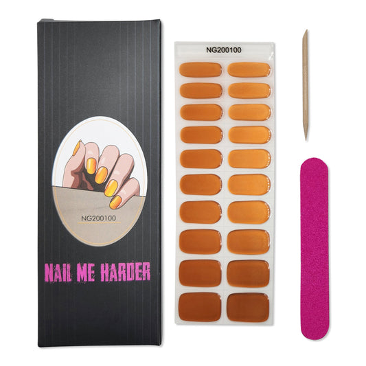 20PCS Semi-Cured Gel Nail Polish Strips - 100