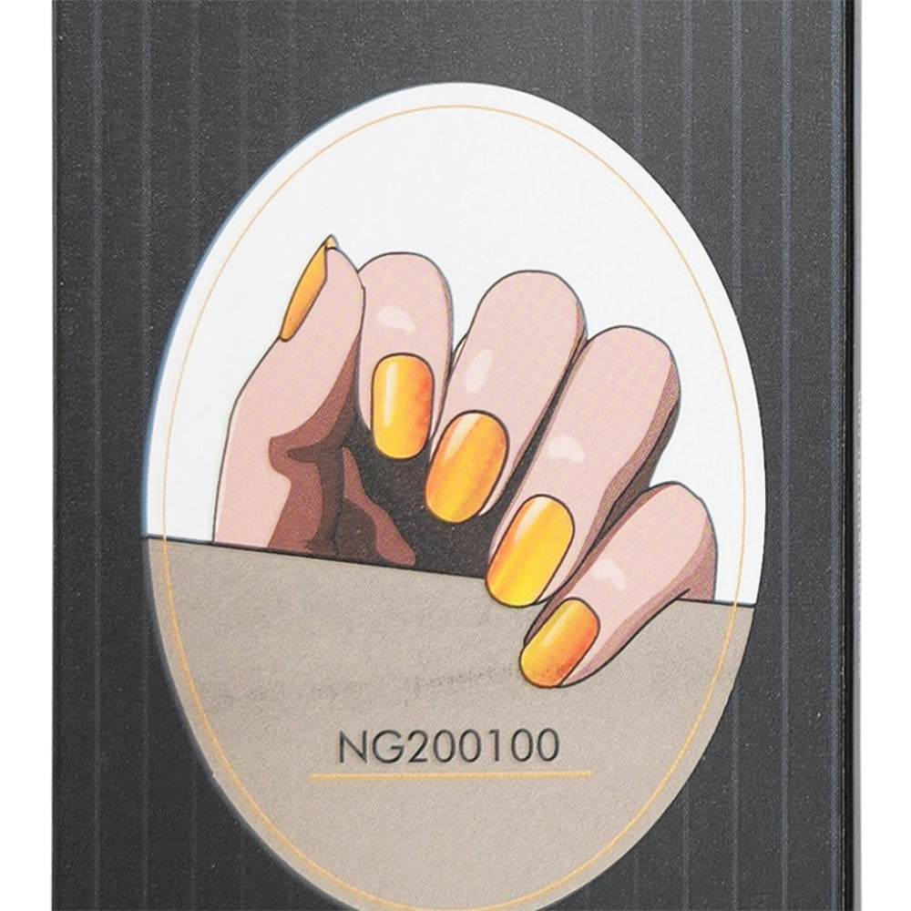 20PCS Semi-Cured Gel Nail Polish Strips - 100